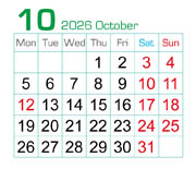 10���J�����_�[